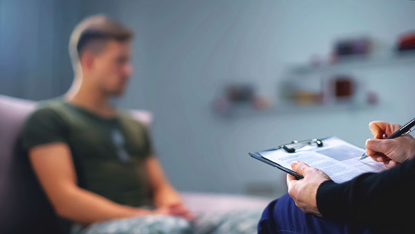 Counseling Patient meeting with Dr. Nasstrom in the Premier Health Psychiatry office at 13 Town West Road in Plymouth, NH.